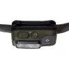 Black Diamond Spot 400 nero, torcia frontale con fascia color oliva