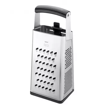 Grattugia a cassetta GEFU 10761 nero argento acciaio inox