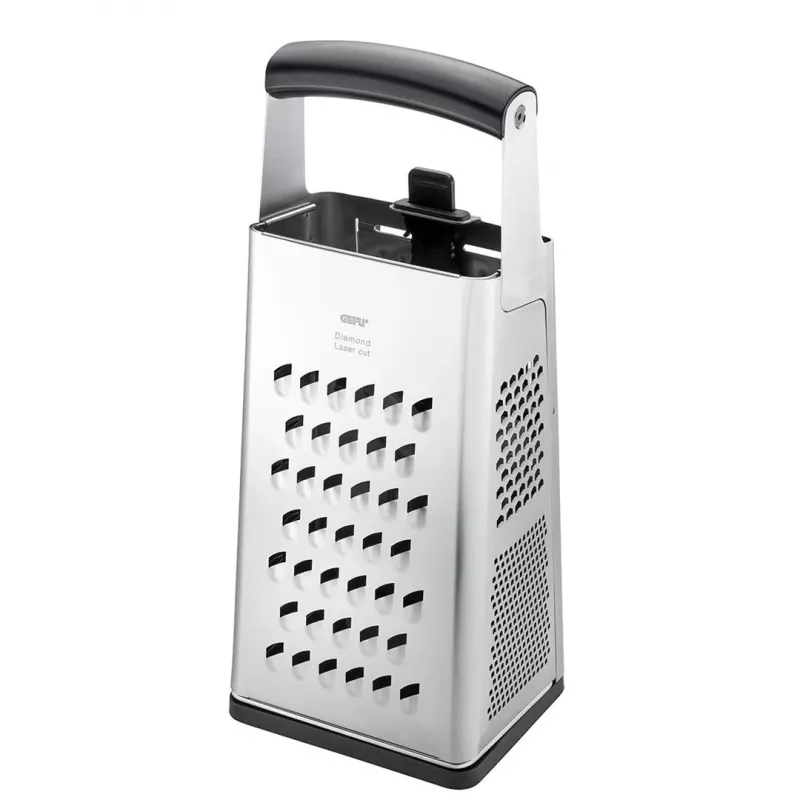 Grattugia a cassetta GEFU 10761 nero argento acciaio inox