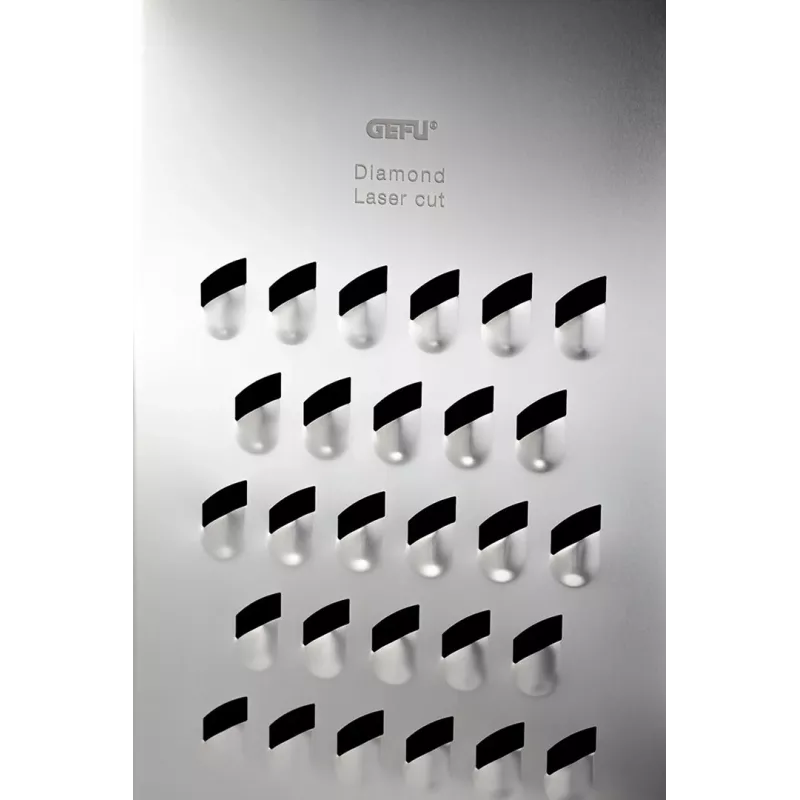 Grattugia a cassetta GEFU 10761 nero argento acciaio inox