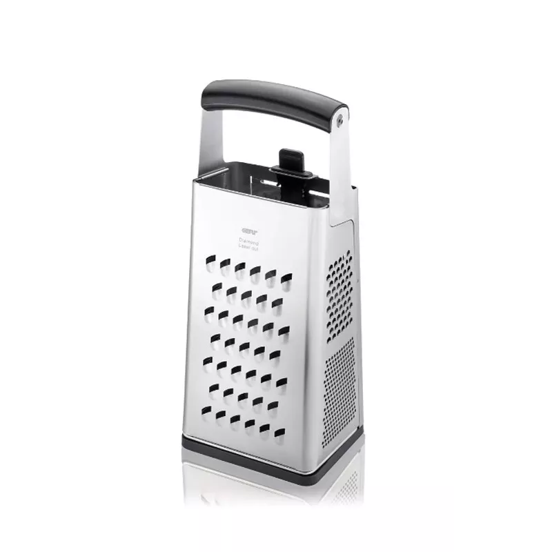 Grattugia a cassetta GEFU 10761 nero argento acciaio inox