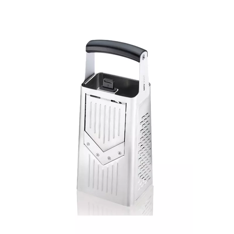 Grattugia a cassetta GEFU 10761 nero argento acciaio inox