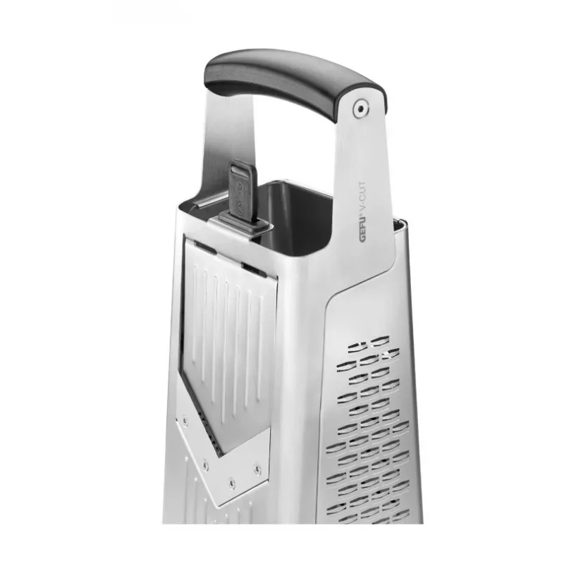 Grattugia a cassetta GEFU 10761 nero argento acciaio inox