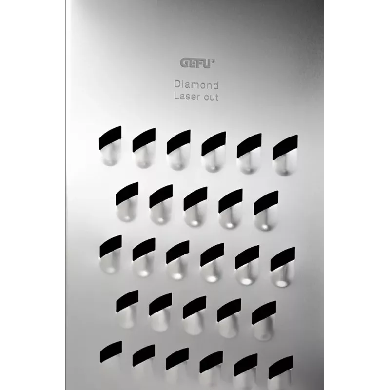 Grattugia a cassetta GEFU 10761 nero argento acciaio inox