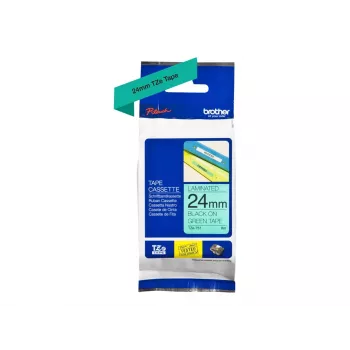 Brother TZe 751 - nastro laminato - nero su verde - rotolo (2,4 cm x 8 m) - 1 rotolo/i - per P-Touch PT-2420, 2430, 2450, 2460, 2470, 2480, 2700, 2