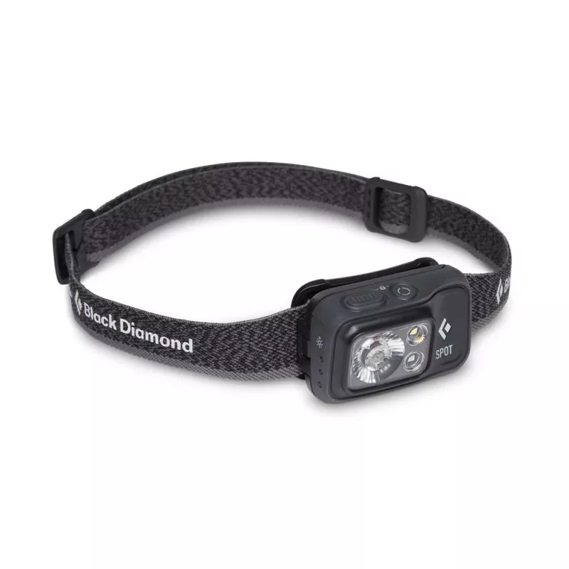 Black Diamond Spot 400 nero, rosso torcia frontale LED