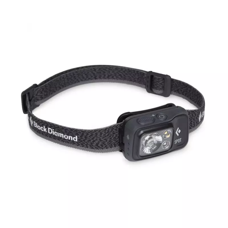 Black Diamond Spot 400 nero, rosso torcia frontale LED