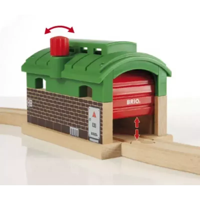 Accessorio per modellismo ferroviario BRIO deposito treni