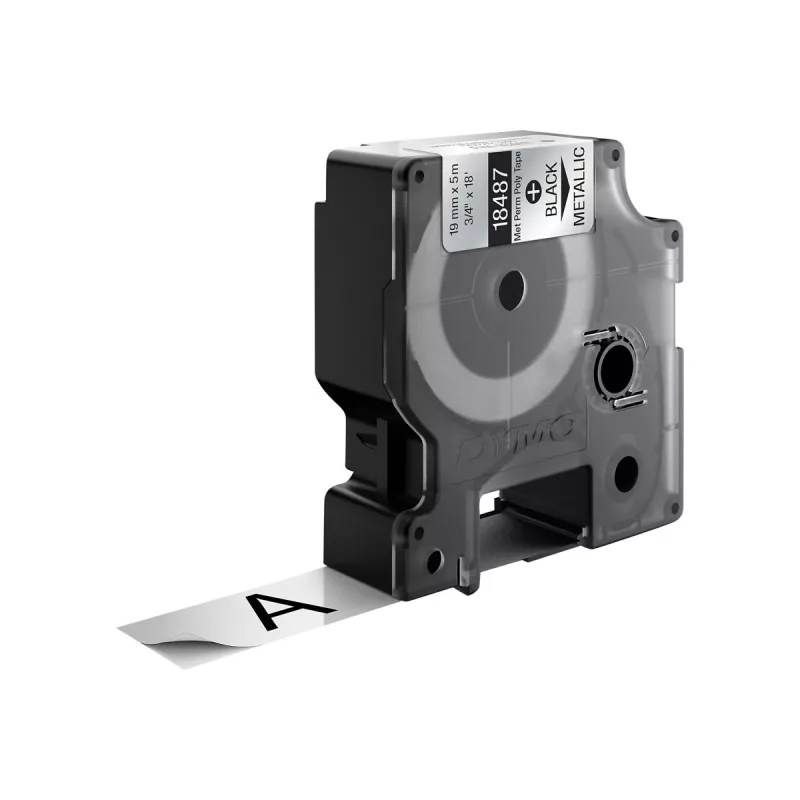 DYMO 19 mm RHINO Permanent Polyester - nero su grigio - poliestere - D1 - Belgio - box (S0718200)