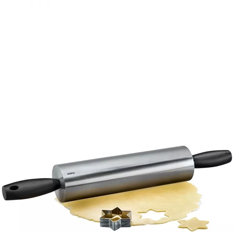 Mattarello GEFU 14631 acciaio inox superficie liscia 70 mm