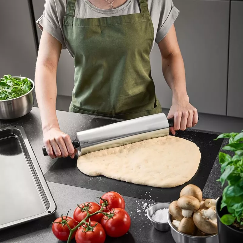 Mattarello GEFU 14631 acciaio inox superficie liscia 70 mm