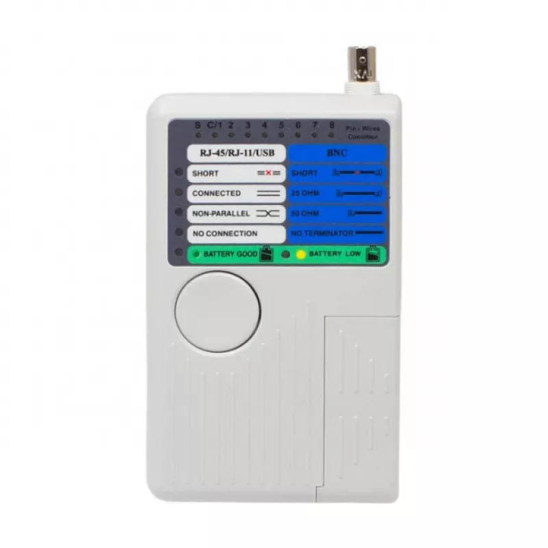 Alcasa GC-N0097 tester per cavi di rete UTP/STP tester per cavi grigio (GC-N0097)