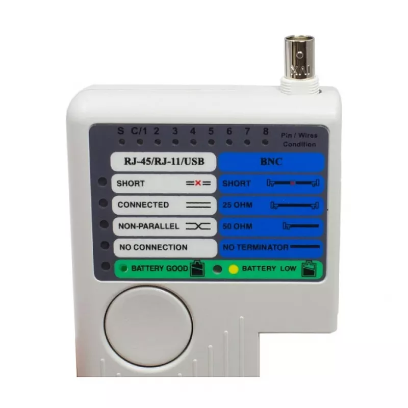Alcasa GC-N0097 tester per cavi di rete UTP/STP tester per cavi grigio (GC-N0097)