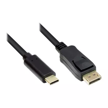 Good Connections GC-M0105 - 1 m - USB Type-C - DisplayPort - connettore maschio - connettore maschio - dritto