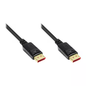 Cavo di collegamento DisplayPort 1.4, 8K / UHD-2 @60Hz, contatti placcati oro, CU, nero, 2m, Good Connections® (4814-020S)
