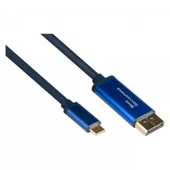 Alcasa 4812-CSF015B cavo adattatore USB-C a DisplayPort da 1,5 m, connettore maschio - connettore maschio, dritto (4812-CSF015B)