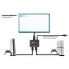 Alcasa switch HDMI - HDMI - nero - metallo - 7680 x 4320 - Dati - oro (GC-M0261)