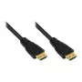Cavo HDMI® ad alta velocità con Ethernet, 4K*2K, connettori placcati oro 24K e contatti in rame con protezione di blocco, OFC, nero, 10 m, Good Connections (