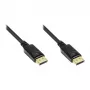 Good Connections cavo di collegamento DisplayPort 1.2 - connettore maschio con protezione di blocco - placcato oro - nero - 7,5 m