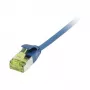 Synergy 21 cavo patch RJ45 CAT6A 500 MHz 3 m blu U/FTP slimline rotondo d 3,8 mm – rete – cavo CAT-7/connettore RJ45