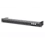 Patch panel METZ CONNECT BTR E-DAT C6A modulo 24 porte 180°M - nero - 1U - 24 porte (130920-BK-E)
