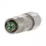 METZ CONNECT MMF881A315. Connettore: M12, colore prodotto: argento, standard cavo: Cat6a (MMF881A315)