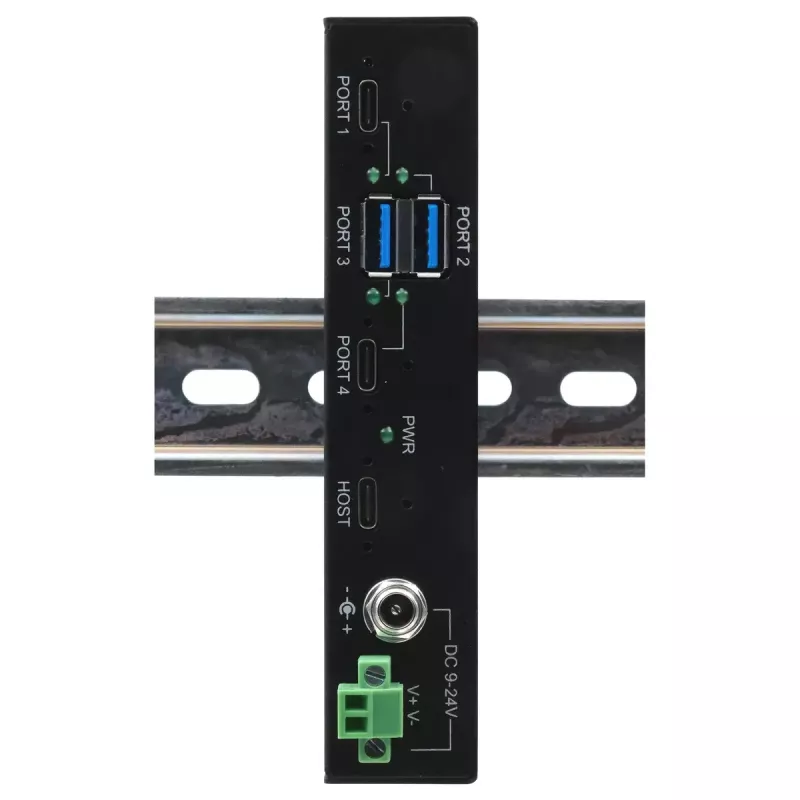 Hub USB EXSYS EX-11295HMS USB 3.2 Gen 2 Type-B 10000 Mbit/s nero