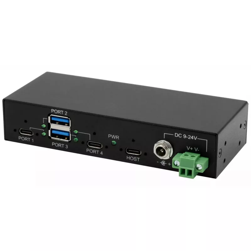 Hub USB EXSYS EX-11295HMS USB 3.2 Gen 2 Type-B 10000 Mbit/s nero