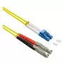 Cavo in fibra ottica ROLINE duplex 9/125µm OS2 - LSH APC / LC UPC - LSOH - giallo - 5 m