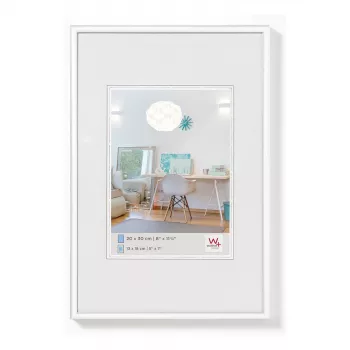 Cornice singola Walther Design KV824W bianco