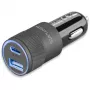 4smarts Rapid+ - alimentatore da auto - 27 Watt - 3 A - QC 3.0, PD - 2 porte di uscita (USB, USB-C a 24 pin)