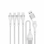 4smarts 541024 cavo USB 1,2 m USB A/USB C USB C/Micro USB-A/Lightning bianco (541024)
