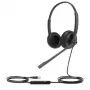 Yealink UH34 Lite Dual UC - cuffie - on-ear - con filo - USB - nero - per Yealink SIP-T43, T46, T48, T53, T54, T57, VP59, T58, VP59