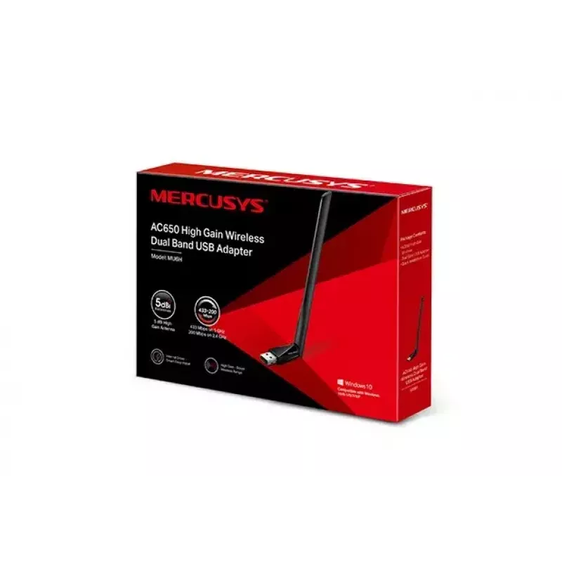 Mercusys AC650 High Gain adattatore USB wireless dual-band