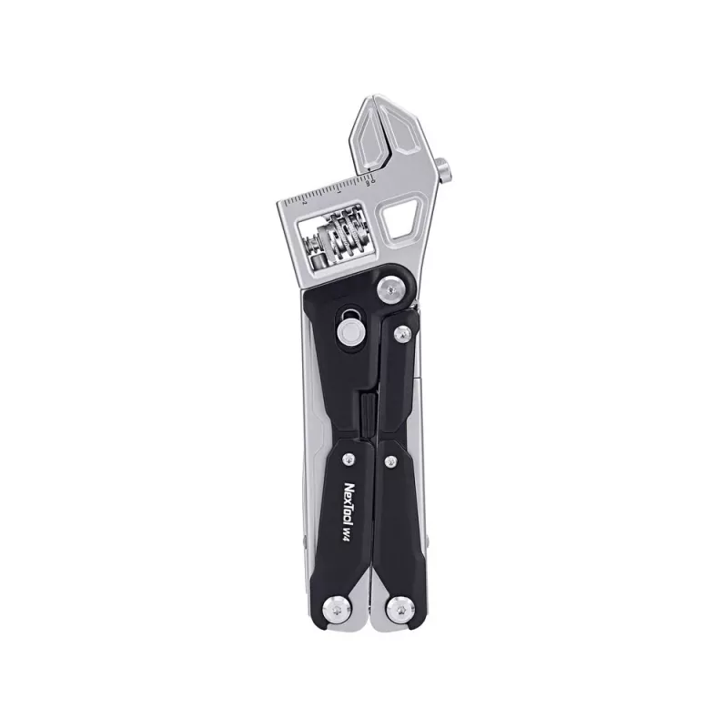 Multitool chiave regolabile Nextool NE20362A — corpo in alluminio, 11 utensili, 207 mm aperto, 153 mm chiuso, 313 g