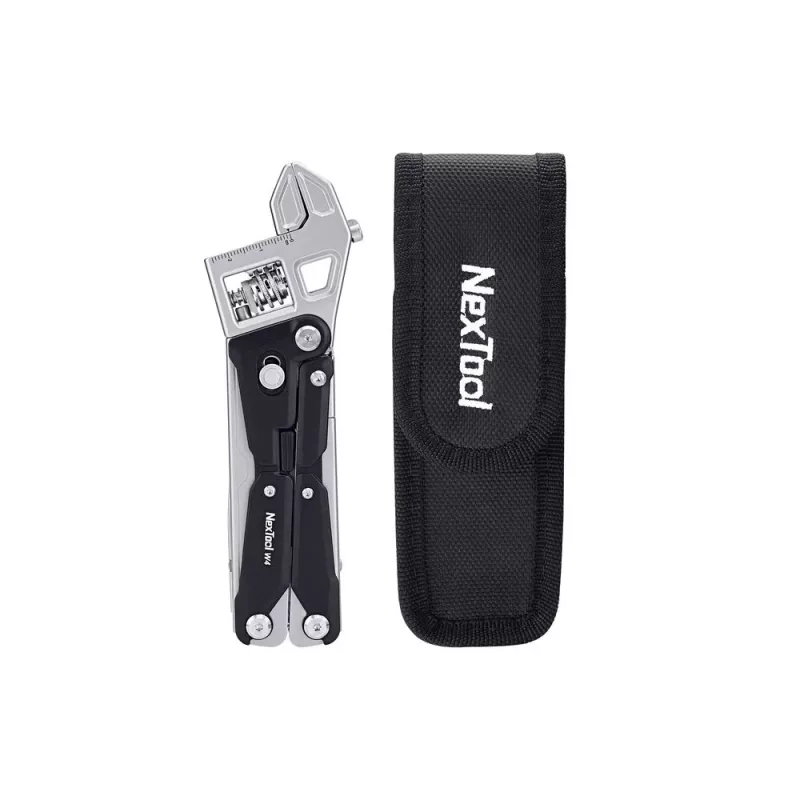 Multitool chiave regolabile Nextool NE20362A — corpo in alluminio, 11 utensili, 207 mm aperto, 153 mm chiuso, 313 g