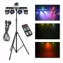 LIGHT4ME Belka LED Par Derby Laser - set di illuminazione