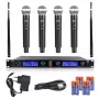 DNA WM4 Vocal Set - set (microfono wireless, 4x trasmettitori a mano, sistema sonoro UHF)