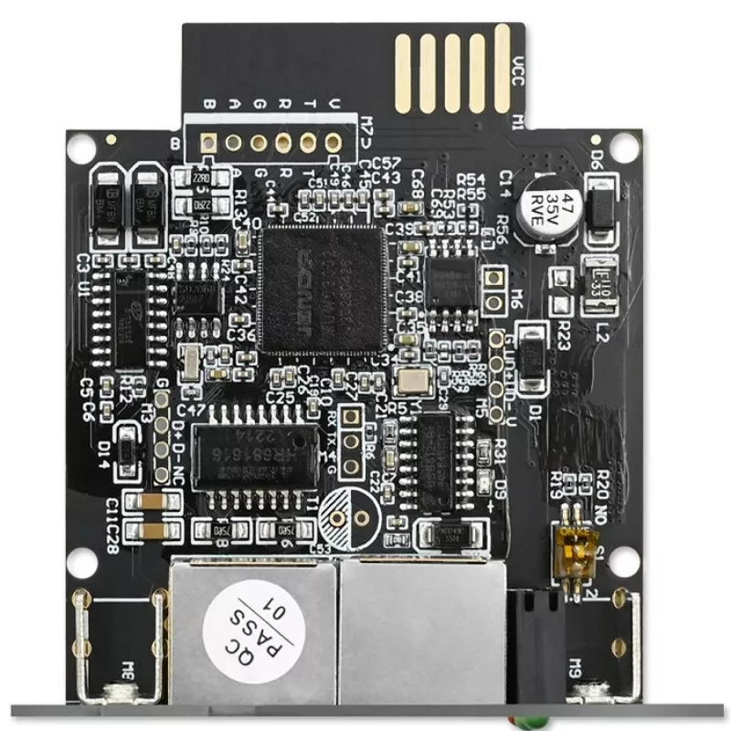 Modulo di gestione di rete SNMP QOLTEC 50398 per il monitoraggio e il controllo dell'UPS