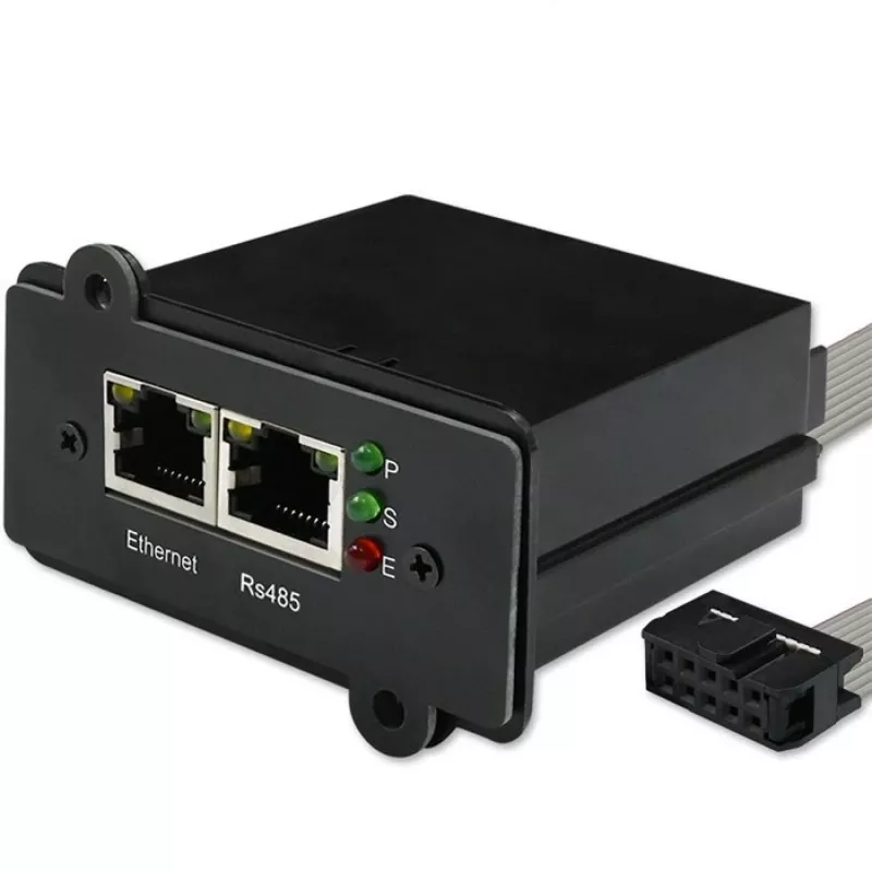 Modulo di gestione di rete SNMP QOLTEC 50398 per il monitoraggio e il controllo dell'UPS