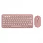 Logitech Pebble 2 Combo tastiera mouse con Universal RF Wireless + Bluetooth QWERTZ tedesco rosa (920-012205)