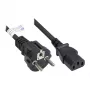 Cavo di alimentazione spina Schuko tipo E+F (CEE 7/7, dritta) a C13 (dritta), nero, 0,75 mm², 1,5 m, Good Connections® (P0030-S015)