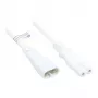 Prolunga Euro connettore C8 (dritto) a connettore femmina C7/Euro 8 (dritto), bianco, 0,75 mm², 2 m, Good Connections® (P0870-W020)