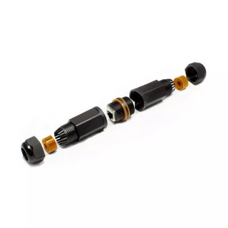 Good Connections ODC-02 giunto per cavo patch RJ45 Cat.6A IP67 da esterno, nero
