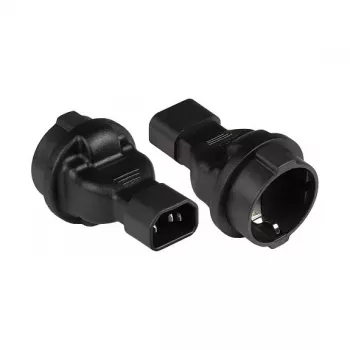 Good Connections PA-1402S - C14 - tipo F - 250 V - 10 A - nero - cloruro di polivinile (PVC)