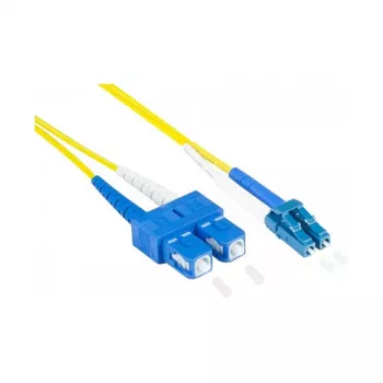Alcasa LW-9075LS cavo in fibra ottica 7,5 m 2x LC 2x SC OS2 giallo (LW-9075LS)