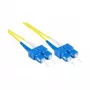 Alcasa LW-9075SC cavo in fibra ottica 7,5 m 2x SC OS2 giallo (LW-9075SC)