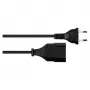 Prolunga Euro connettore Euro tipo C (dritto) a connettore femmina Euro (dritto), nero, 0,75 mm², 1 m, Good (P0300-S010)