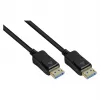 Cavo DisplayPort 2.0, 54 Gbit/s, UHBR 13.5, 4K @240Hz / 8K @60Hz, conduttore in rame, nero, 2 m, Good C (DP20-020)