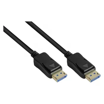 Cavo DisplayPort 2.0, 54 Gbit/s, UHBR 13.5, 4K @240Hz / 8K @60Hz, conduttore in rame, nero, 2 m, Good C (DP20-020)